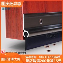 Raven screw fixed door bottom sealing strip door seam sound insulation dust strip wind strip room door anti-reptile door RP5