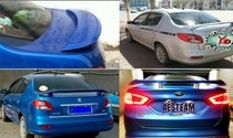 Dongfeng Peugeot 207 sedan clamp-free perforated tail 207 special ABS with lights modified fixed wind wing 308 tail