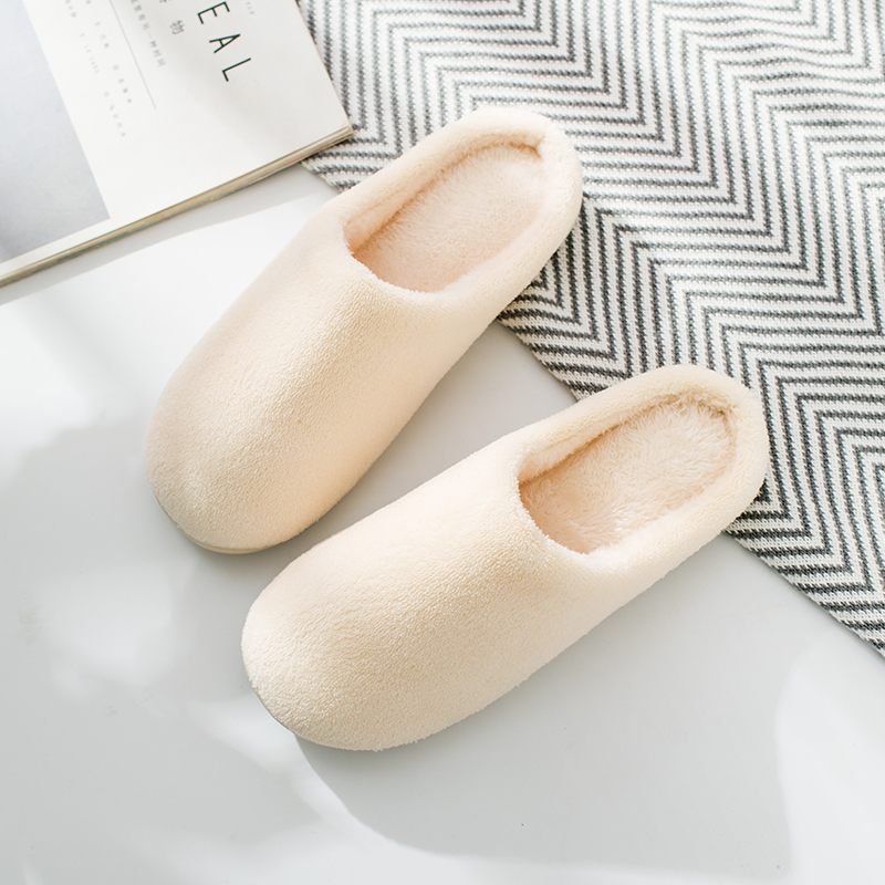 居家厚底保暖棉拖鞋