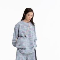 Shounenn Original Colorful Woolen Sweatshirt Male and female Japanese Casual Tide Sign Side Insert Bag Loose round collar hooded sweatshirt