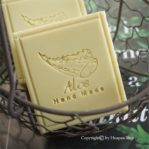 (HP2001)4*4 Aloe chapter exquisite acrylic handmade soap chapter Plant chapter handmade soap chapter