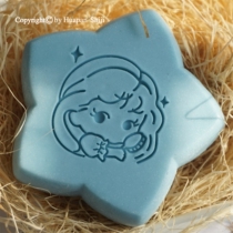 (HP2035)4x4 girl comb hair exquisite acrylic soap chapter Shampoo soap handmade soap chapter