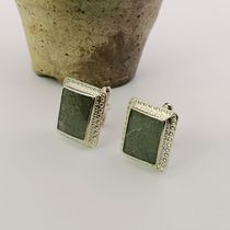 Tang Song Yuan Ming and Qing ancient porcelain pieces handmade sterling silver Longquan kiln French shirt mens cufflinks nail Joker jewelry Chinese style