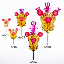Household plastic gold - flower branches of the New Year festival folk gold - flower characteristics of the fragrance furnace gold - flower red silk
