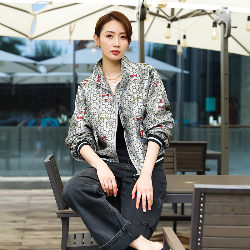 Spring 2022 new women's trend personality fashion short coat jacket casual Western style one-piece small top