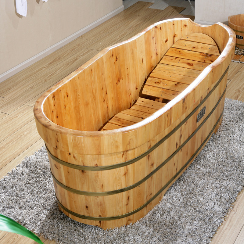 雅仕嘉香柏木沐浴桶成人洗浴泡澡洗澡木桶木质浴盆木制浴缸特价01