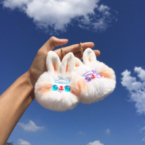 Designer original hand for soft cute cute hair clip rabbit creative student couple bag bag car key buckle pendant