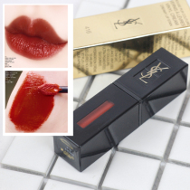 YSL Saint Laurent Yang Shuilin 416 Black tube matt lip glazed tomato mouth red small gold 21 21 23 12 12 tube 01
