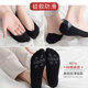 Lace socks boat socks women's non-slip non-falling pure cotton bottom summer thin shallow mouth ice silk invisible silicone heels ສູງ ins trend