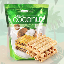 Tropicical fields Coconut Rolls 312g Crisp Sesame Coconut Milk Rolls Australia Imports Eating Goods Online Red Snacks