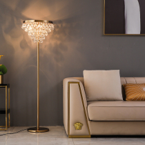 Postmodern floor lamp creative Crystal living room lamp American light luxury minimalist atmosphere bedroom Net Red Girl vertical lamp