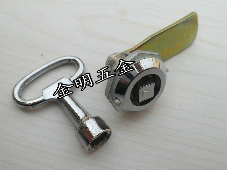 海坦锁具ms705三角锁 内三角锁芯 s锁芯 转舌锁 电柜锁 消防锁