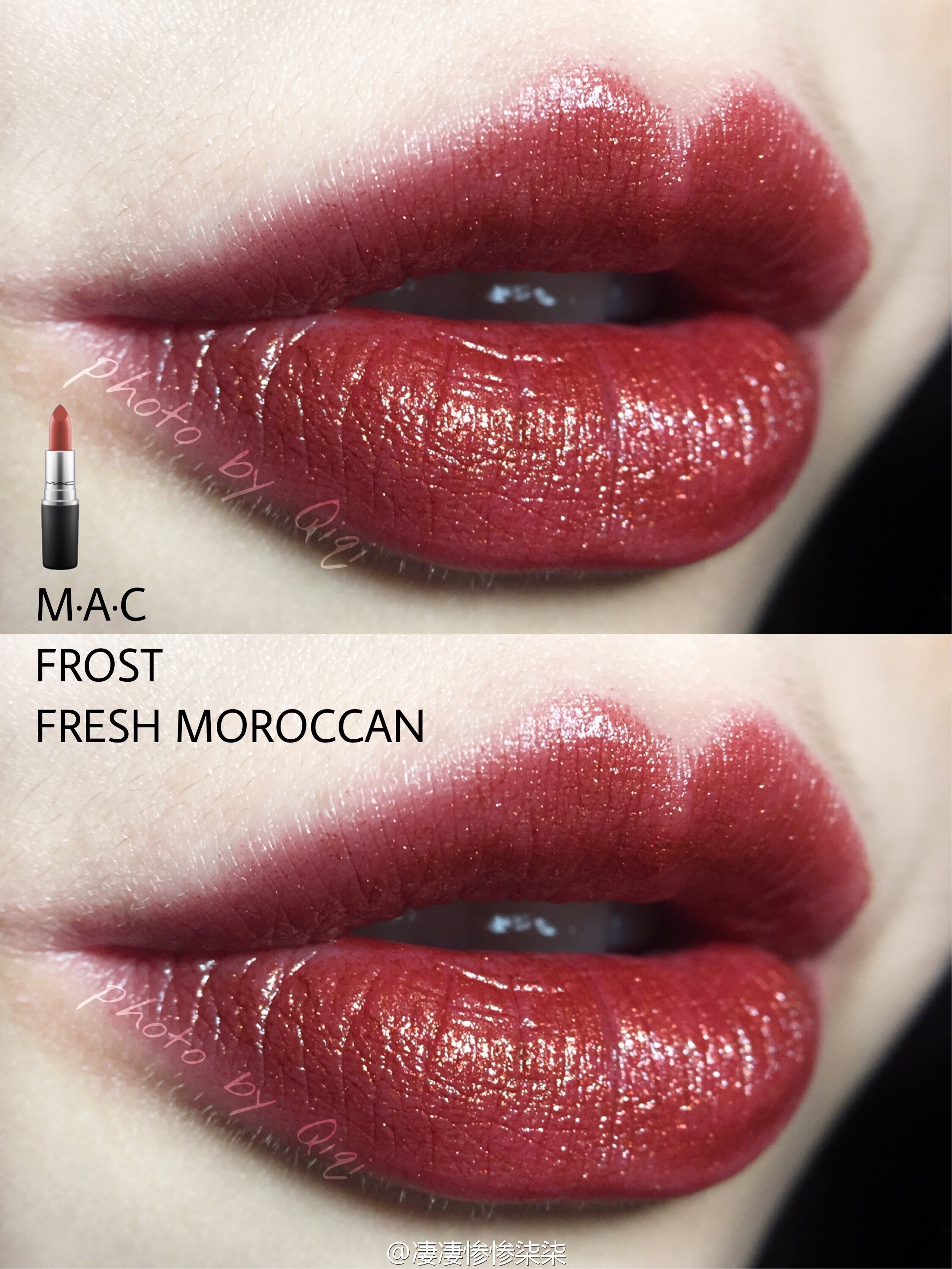 正品mac唇膏口红cb96 /mac red/morange/fresh moroccan/肉桂色_不