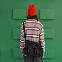 VOAPER SINGLE SHOULDER BAG MEN SPORTS CASUAL COLLEGE STUDENT MAILBAG SLOPED SATCHLAANG Travel Bag Tide Card