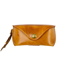 FOGY motorcycle glasses case retro vegetable tanned leather cowhide handmade motorcycle outdoor glasses sunglasses sunglasses storage