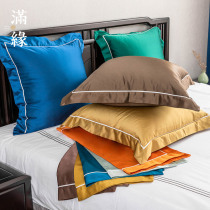 (Full edge) new Chinese style 60x60 generous by bedroom bedside backrest model room solid color pillowcase containing core