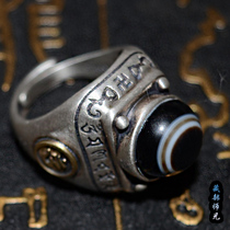 Six-character proverb ring of Tibetan sky beads invites adopters to be interpersonal and obedient wisdom grows avoid villains attract nobles