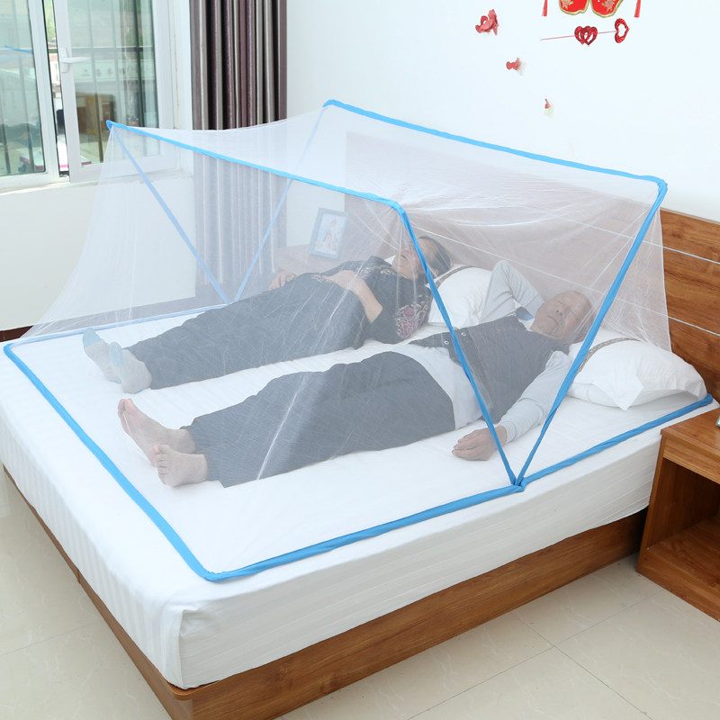婴幼儿大人学生折叠蚊帐免安装秒收纳室内客厅户外通用便捷式