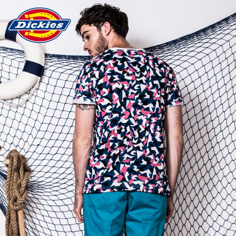 Dickies2015夏季新款 男士短袖T恤纯棉 知更鸟个性印花152M30WD15