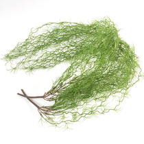 Simulation flower dragon grass long flat grass simulation plant grass wedding decoration simulation plant wall lighting decoration fake flower