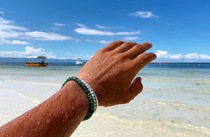 Spot beauty BRANCO handmade natural green pine stone bracelet Indiana Navajo Retro accessories