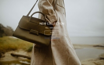 Spot exclusive agency French artisanal Bleu de Chauffe Origami M swings bag tote bag