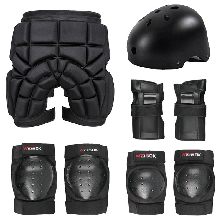伟斯克轮滑护具套装成人儿童溜冰鞋速滑雪平衡车滑板护具护肘护膝