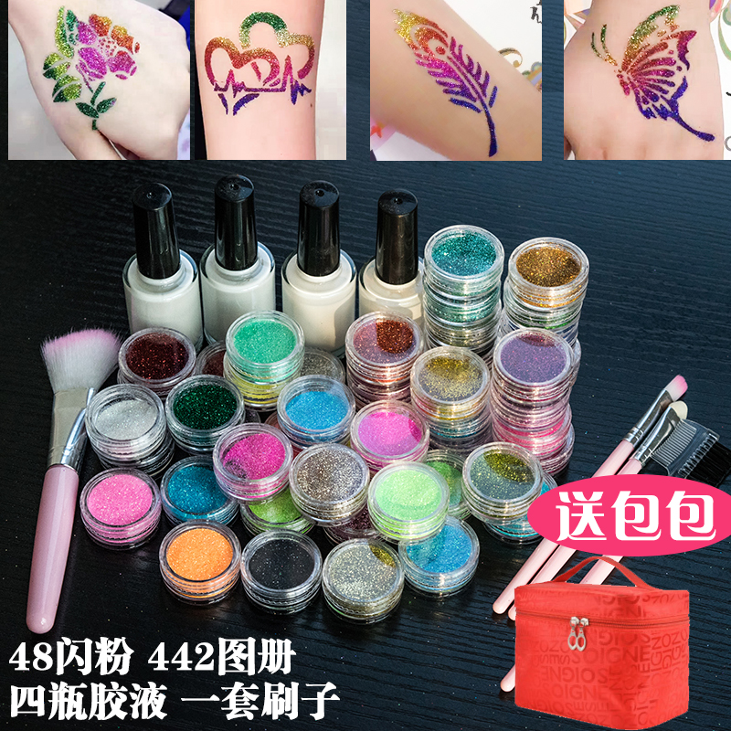 Glitter Tattoo Specialized Glue Super Thick Glue Rhinestone Bright Pastel Tattoo Masquerade Body Painting Makeup