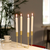 Nordic Candlestick romantic candlelight dinner props table decoration atmosphere candle holder light luxury home Western food candlestick