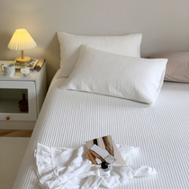 Pear Dream Outlet South Korea Ins brief white clamp cotton pure cotton washed cotton bed cover full cotton quilted bed linen pillowcase