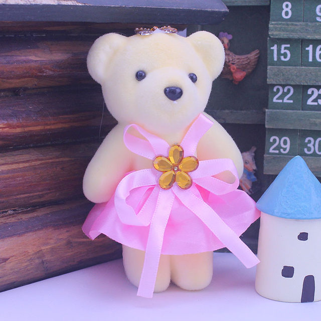 Rose flower bear doll cartoon bouquet doll doll foam bear bouquet bear flower shop floral package flower material
