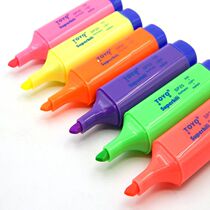 Crown seconds kill Toyo highlighter SP-25 (yellow purple red orange Blue Green) highlighter color marker pen