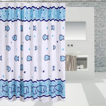 Shower curtain waterproof and mildewproof polyester cloth Bathroom dressing room curtains Wardrobe partition curtain hanging curtain cartoon thickened suit