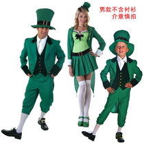 Alice in Wonderland Collection Adult Children Men and Women Irish Goblin Cute Green Elf Parent-Child Costume