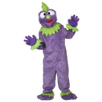 COS Halloween stage performances adult purple plush hair monster cartoon dress