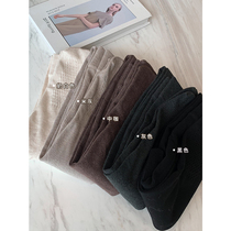 MUKOK solid color leggings womens autumn and winter plus velvet thickening 2022 new outerwear high waist tight tights thin pantyhose