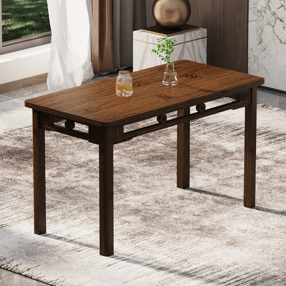Tea table new Chinese -style home table, dinner table desk, study table solid wood minimalist coffee table computer table small table Tea table new Chinese -style home table, dinner table desk, study table solid wood minimalist coffee table computer table small table