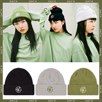 2122GAFH Korean ski hat men and women in the same winter outdoor sports anti-cold and warm knit pure velvet thread cap