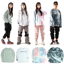 2021UNBIND Korean ski sweatshirt single double board male and female with pink purple starred sky blue grey spotted long sleeve hooded sweatshirt