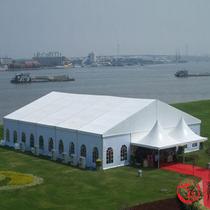 Transparent wedding European tent Pan full color display stage lighting audio space frame tent Reya frame rental