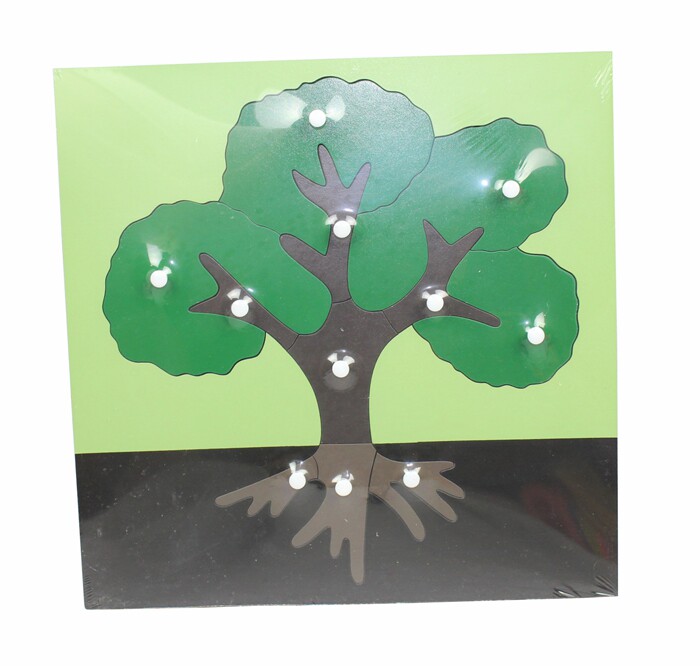 蒙特梭利┛文化科学教具〓蒙氏教具 大树嵌板 议价绕行 专业版