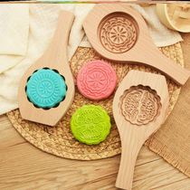 Making Qingming Kueh's Mold Dumplings Dumplings Dumplings Dumplings Dumplings Qingming Fruit Printing and Carving Artifact Old-fashioned Solid Wood Model Home Use