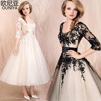 Evening dress long 2021 new bridal toast party dress slim tuft dress dress evening dress