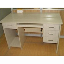 Modern office computer desk Simple writing desk Staff desktop desk Staff desk drawer combination table 1 2 meters single