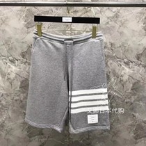 Aina Ridai Thom Brown 20 spring and summer TB classic sweatpants knitted striped mens and womens sports five points