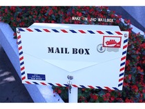 1035c envelope shape Wall villa vertical pole mailbox letter box Post Box Shop decoration mailbox