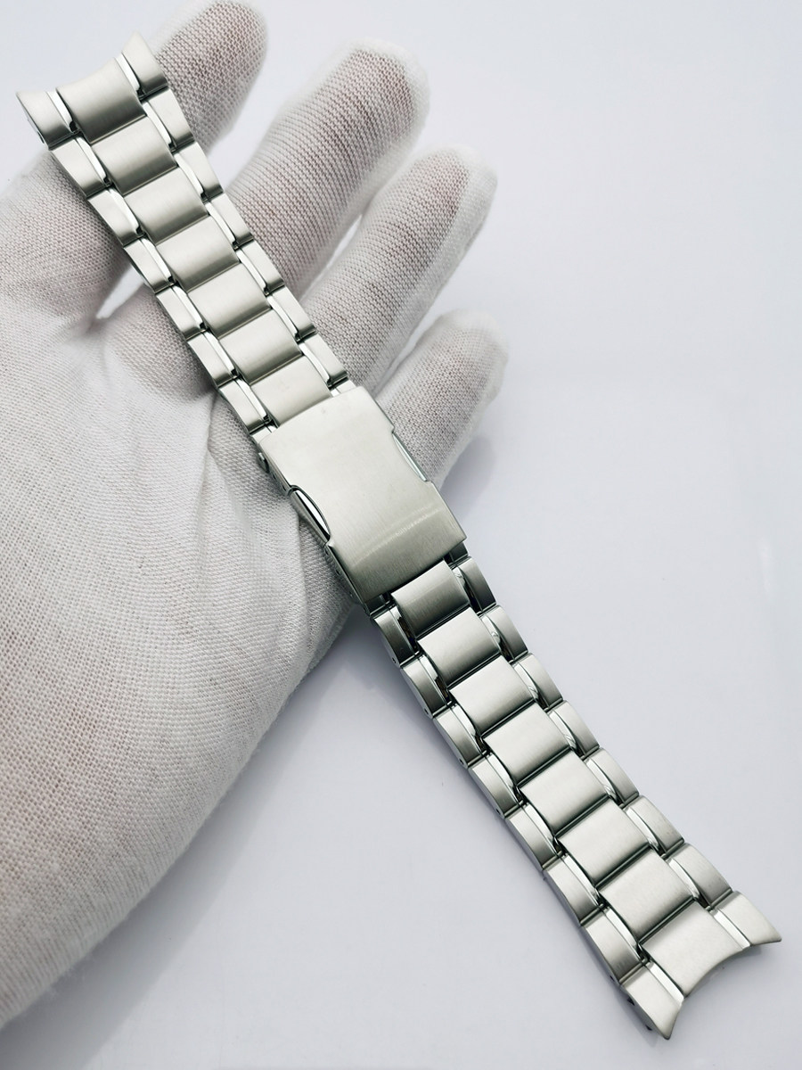 适配西铁城小蓝针表带不锈钢at8113/8110精钢cb0150原厂表链23mm