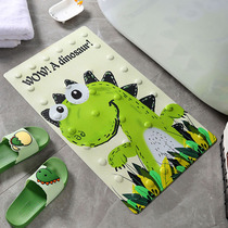 Cartoon cute bathroom non-slip mat PVC toilet floor mat children shower room foot mat bath mat cat