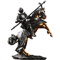 Fine Art Sculpture Retro Rider Furnishing Resin Decorations Creative Gifts Roman Armour Warriors hawks