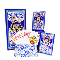Blue and white porcelain playing cards Flush poker full box 100 pairs of 88 yuan landlords Golden Flower brand Teahouse hotel